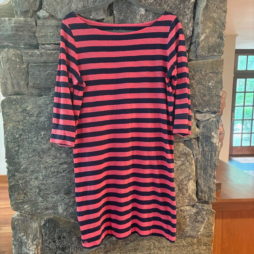 LILLY PULITZER CASSIE STRIPED DRESS SIZE MED - LIKE NEW!